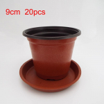 20 tk Mini istutusmasina kasvukast, plastikust &uuml;mmargune lillepoti kandik Taimekasvatushoidik lasteaia lillepott mahlakate t&ouml;&ouml;riistade jaoks 9cm-20pcs