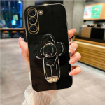 Luksuslik kattega telefonihoidik Samsung Galaxy S23 S20 S22 S21 S10 S9 S8 Note 10 20 8 9 Plus Ultra S20 Fe silikoonist aluse kate S23 must