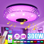 300 W kaasaegsed LED-laevalgustid RGB koduvalgustid APP Bluetooth-muusikavalgustid Magamistoa lambid Nutikad laelampide kaugjuhtimispult 1 set