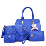 Naiste k&auml;ekott 4tk/komplekt Naiste &otilde;lakott Kaardihoidja Naiste Crossbody kott S sinine