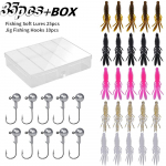 Pehme kreveti lant Pehme putukate ned down p&uuml;&uuml;gikombinatsioon ahven Mandarin Fish Mayfly krevett Black Pit lant Pehme putukate vales&ouml;&ouml;t 35pcs set