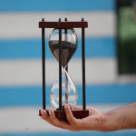 WinMart Nautical_Anique Liivataimer 25,4 cm Nautical puidust messingist 30 minutit tunniklaas jooga ja kingitud esemete jaoks