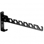 Kokkupandav riidepuu nagi seinakinnitus ilma puurita tuulekindel libisemisvastane kaasaegne vastupidav siseruumides vannitoa r&otilde;ivaste kuivatushoidik must