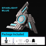 Commander Fidget Spinnerid helendava, vastupidava suure kiirusega vaikse laagriga, s&otilde;rmede vurridega m&auml;nguasjad/kingitused t&auml;iskasvanutele ja lastele (Kaasas taskulamp) 5x5x1.5cm sinine