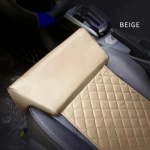 Nahast autoistme pikenduspadi jalatoe padi m&auml;luvahust p&otilde;lvekaitsmed pikamaas&otilde;idu kontoris kodus juhi kaitsja beige seat cushion