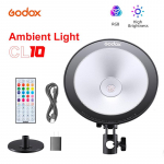 Godox CL10 RGB LED veebi&uuml;lekanne &uuml;mbritseva valgusega 10 W mitmev&auml;rviline lambit&auml;ite valgustus stuudiomeigi reaalajas videofotograafia jaoks