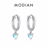 Modian 925 Sterling h&otilde;bedased s&uuml;damed Kuukivist k&otilde;rvaklapid naistele peened ehted elegantsed moer&otilde;ngad k&otilde;rvar&otilde;ngad pulmakink h&otilde;be