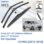 Hyundai i10 MK2 jaoks 2013-2018 Eesmised tagumised klaasipuhasti terad Harjad L&otilde;ikeritarvikud J Konks 2013 2014 2015 2016 2017 2018