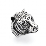 Mitmek&uuml;lgne isikup&auml;rastatud Tiger Head meeste roostevabast terasest s&otilde;rmus loomadele, titaanist terasest s&otilde;rmus 8