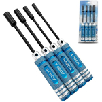 4 tk Mutrikeerajate komplekt RC-t&ouml;&ouml;riistade komplekt Kuuskantmutrikeeraja RC-s&otilde;idukitele RC-helikopteritele FPV-droonidele Kaamerate seadmete remont 4mm 5,5mm 8mm 7mm Mutrikeeraja sinine