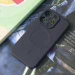 Vedel silikoonist Apple'i &uuml;mbris iPhone'ile 15 13 14 12 11 Pro Max Mini X XR XS 15 Plus Magsafe magnetiline juhtmevaba laadimiskaitse kate For iphone 15 must