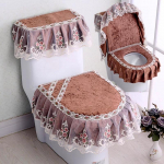 3tk/komplekt, pitstikandid, eemaldatav WC-poti kate, tolmukindel pehme WC-istme r&otilde;ngas padi kodukaunistus tualettruumi kate 3pcs