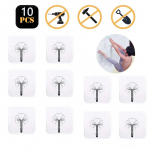 10/20 tk l&auml;bipaistev tugev isekleepuv ukse seinariideid Konksud imemisega suure koormusega riiuli tassiimeja k&ouml;&ouml;gi-vannitoa jaoks 10pcs