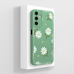 Telefoni&uuml;mbris Samsung Galaxy A15 A 15 4G 5G kate, luksuslik moodne disain matt must ruudukujuline kvaliteetne pehme vedel silikoonkest Samsungi kaitseraua jaoks Samsung A15