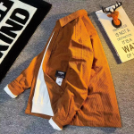 Moodsad meeste s&auml;rgid lahtised pikkade varrukatega s&auml;rk mitmek&uuml;lgne uus s&auml;rk trend &uuml;hev&auml;rviline s&auml;rk 3XL pruun