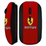 Souris sans fil ferrari rouge noire