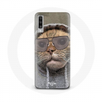 Naljaka fotokapuutsiga &uuml;mbris Samsung Galaxy A70 Cat jaoks Animals