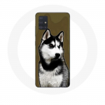 &Uuml;mbris Samsung Galaxy A71 Siberian Husky jaoks