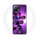 Coque pour Xiaomi Mi 11 Lite BTS TinyTAN Animation Affiche RM Jin Suga J-Hope Jimin V Et Jungkook Mic Drop