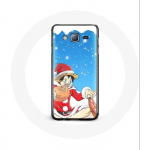 &Uuml;mbris Samsung Galaxy J3 2016 Anime One Piece Luffy Christmas Day 2023 jaoks
