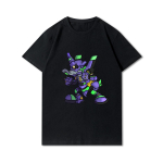 Mood Evangelion tr&uuml;kitud meeste T-s&auml;rgid &Uuml;markaelusega puuvillased topid Suvised anime vabaaja mustad s&auml;rgid S