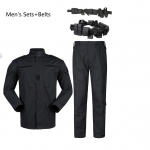 Must t&ouml;&ouml;riided Ribstop kost&uuml;&uuml;m pluus Cargo Pants komplekt Guard turvavorm turvav&ouml;&ouml;ga XS