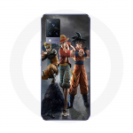 Coque Vivo v21 5G Sangoku naruto Luffy one piece Dragon Ball z 3D Anime manga