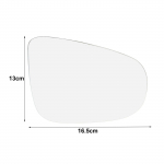 Ukse tahavaatepeegel klaas k&uuml;lgmised tiivapeeglid kumer soojendusega tiiva nurga v&auml;lisosa sobib VW Golf 6 MK6 2009-2012 luukp&auml;rale left