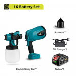 Newbeny 800 ml elektriline pihustusp&uuml;stol k&auml;eshoitav juhtmeta suure v&otilde;imsusega elektriline v&auml;rvipihusti Kodu DIY lihtne pihustamine Makita 18 V aku jaoks 1xBattery-EU plug