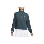 Nike Dri-Fit Heritage poolzipiga p&uuml;stkraega pikkade varrukatega dressipluus Naiste Topid Tume-roheline FB4152-328 L