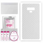 apgo Protective Skin Sticker for the back compatible with Samsung Galaxy Note 9, Wrap Film, Foil, Vinyl - Pattern Transparent Carbon