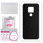 apgo Protective Skin Sticker for the back compatible with Cubot P30, Wrap Film, Foil, Vinyl - Pattern Carbon Black