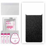 apgo Protective Skin Sticker for the back compatible with Tecno Spark 8 Pro, Wrap Film, Foil, Vinyl - Pattern Black Honeycomb