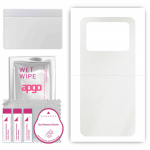 apgo Protective Skin Sticker for the back compatible with Xiaomi Poco M4 5G, Wrap Film, Foil, Vinyl - Pattern Matte Transparent