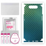 apgo Protective Skin Sticker for the back+sides compatible with Samsung Galaxy A80, Full Wrap Film, Foil, Vinyl - Pattern Carbon Chameleon CAKA1