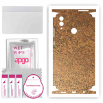 apgo Protective Skin Sticker for the back+sides compatible with Honor 10 Lite, Full Wrap Film, Foil, Vinyl - Pattern Rusty Copper