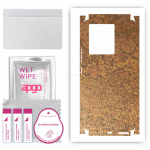 apgo Protective Skin Sticker for the back+sides compatible with Vivo iQOO Neo6, Full Wrap Film, Foil, Vinyl - Pattern Rusty Copper