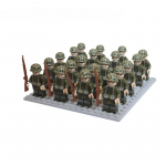 24tk Military Building Doll Troop Square Scene Lastele m&otilde;eldud m&auml;nguasjade komplekt