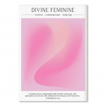 Abstraktne roosa aura gradientplakat Ingel Vaimne seinakunst Lilla liblika l&otilde;uendimaal Esteetika Prindi Pilt Kodu Dekoratsioon 21x30cm No Frame