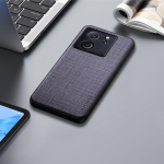 &Uuml;mbris Xiaomi 13T Pro 5G funda jaoks Tekstiilist tekstuurnahast Pehme TPU ja k&otilde;va arvuti telefoni kaas xiaomi 13t &uuml;mbrisele Xiaomi 13T sinine