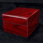vintage puidust Case Jewellery vitriin koos kaanega