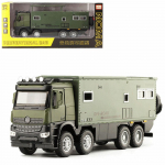 1/24 NOMADISM NAVIGATOR Benz 8X8 sulamist survevalatud m&auml;nguauto mudel Heli ja kerge laste m&auml;nguasjade kollektsioonid s&uuml;nnip&auml;evakingitus 1/24-Size:25*7*10.5cm roheline