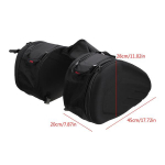 Paar universaalne mootorratta k&uuml;lgmine sadulakott pakett pagasi kiivri kotid veekindlad Type B must