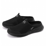 Meeste suvised v&otilde;rkjalatsid Hingavad s&otilde;idujalatsid vabaajajalatsid Lazy Slip-on Baotou sandaalid Kerged muulad Moekingad Meeste vabaaja tossud EU:39 must