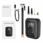 Auto &otilde;hukompressor digitaalne/nupp rehvi t&auml;itepump LED-lamp rehvi survepumba kompressor auto mootors&otilde;idukite tarvikutele