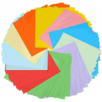 Ruudukujuline paber k&auml;sit&ouml;&ouml;paberid, v&auml;rviline papp Origami pastell lastele, lastele
