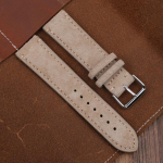 Kellarihm Ehtsast seemisnahast vintage kellarihm Kvaliteetne k&auml;sitsi valmistatud sametest kellarihm 18mm 20mm 22mm 24mm asendusrihm 22mm