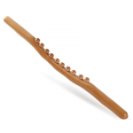 10 beads Gua Sha Massaažipulk Karboniseeritud Puidust Selg Kaapamine Meridiaan Therapy Wand Lihaseid L&otilde;&otilde;gastav Guasha Masseerija Length approx. 60cm