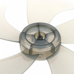 14-tolline plastikust 5-leheline ventilaatori tera koos mutrikattega ventilaatori labadega pjedestaaliventilaatori jaoks ONE SIZE