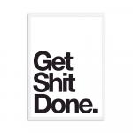 Get Sit Done Plakat Seinakunst P&otilde;hjamaade plakat Print L&otilde;uendipildid Mustvalge WC L&otilde;uendimaaling Vannitoa hinnapakkumised Kodukujundus 21x30cm No Framed